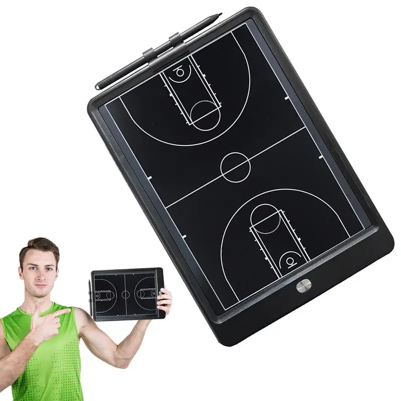 Basketball Clipboard For Coaches Reusable Sports Coaching Board Lcd Soccer Strategy Board Versatile Training Writing Tablet