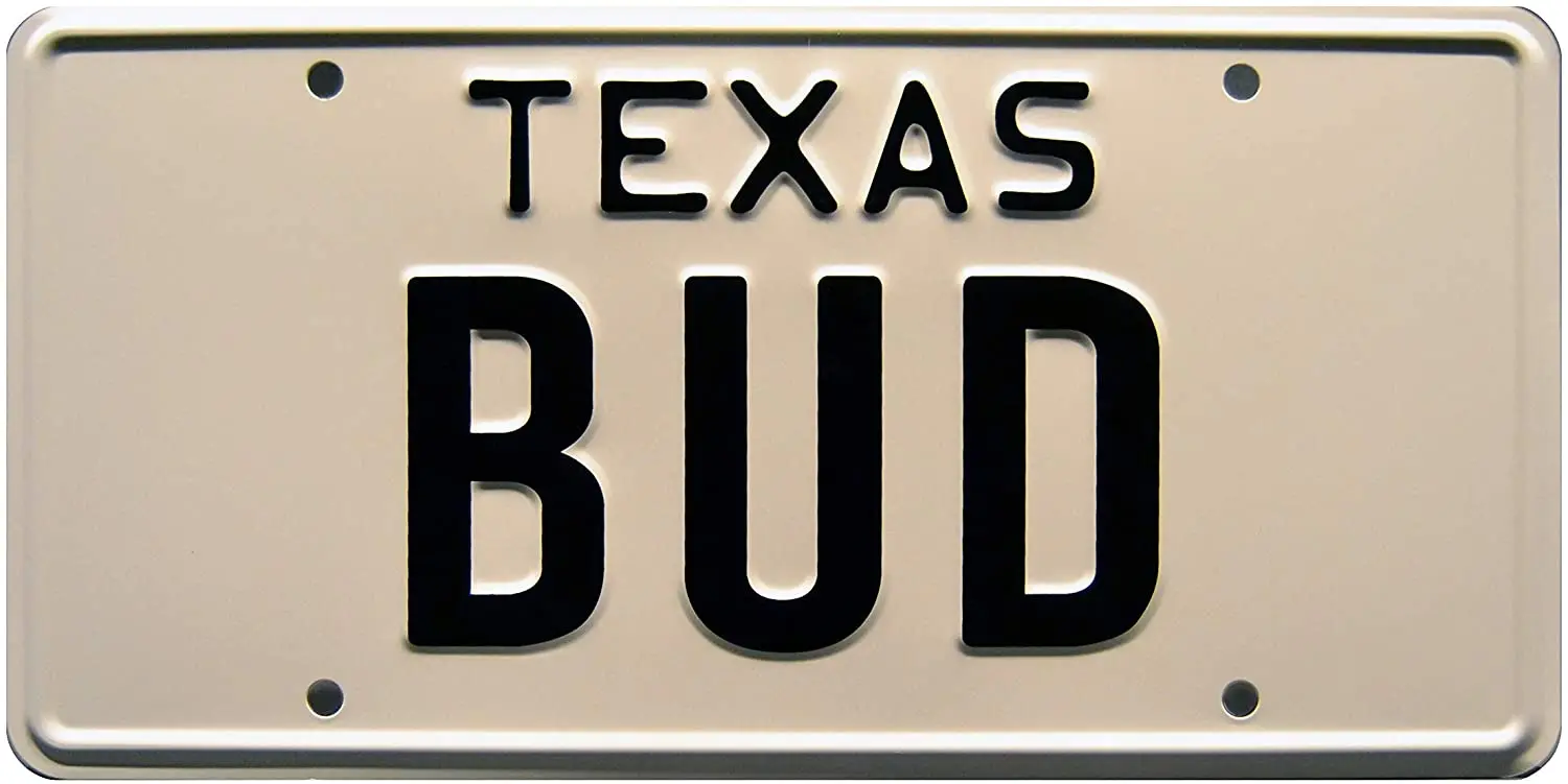 Городской ковбой | Бутон | Металлический номерной знак