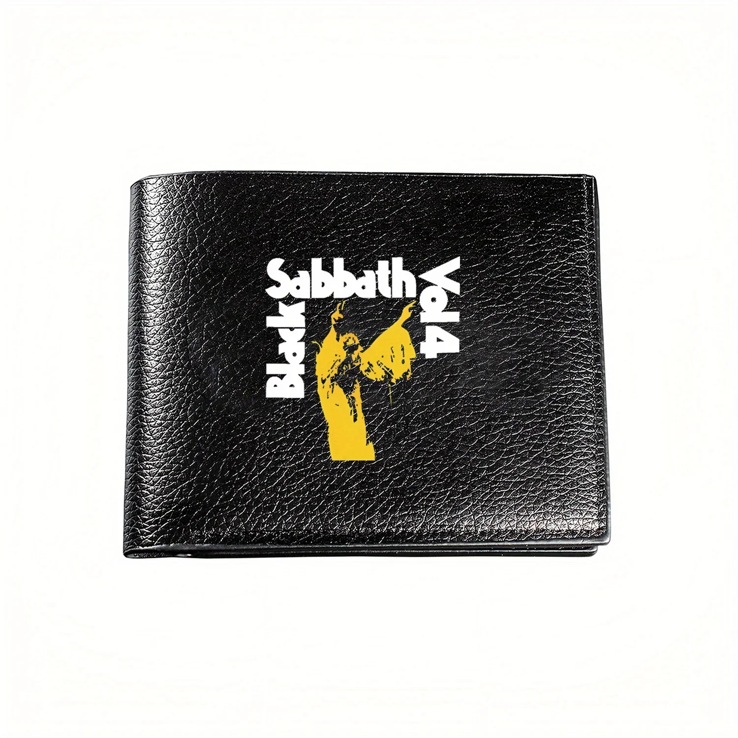 

Черный Sabbath Vol 4, кошелек с рисунком рок-группы, деловой мужской повседневный элегантный простой практичный качественный кошелек, стильный кошелек с принтом