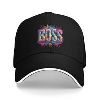 Art Letter Printed Baseball Cap Boss Men Adult Design Hip Hop Hats Summer y2k Funny Outdoor Sports Wholesale Baseball Caps