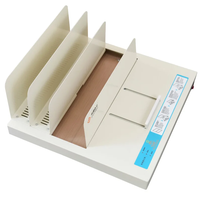 A4 Book Binding Machine for Office Use Hot Melt Technology for Documents and Envelopes Electric Power Source