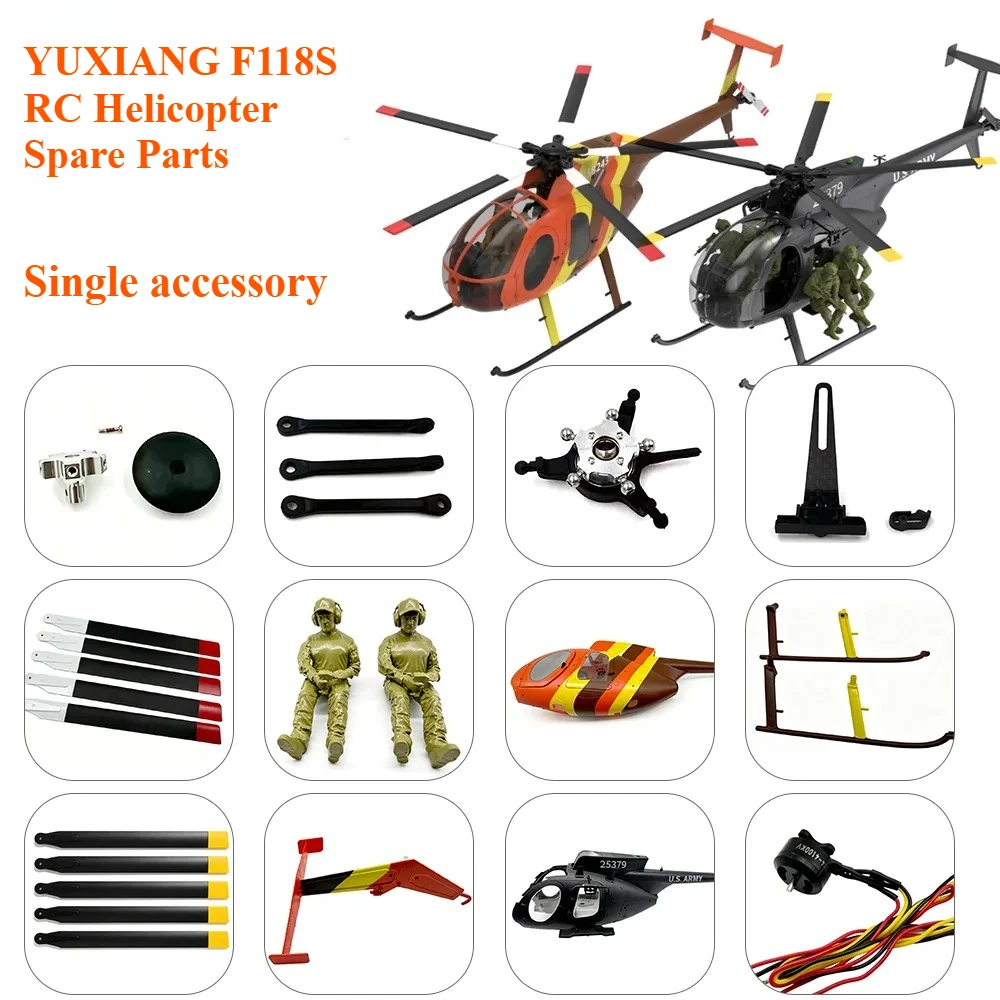 YUXIANG F118S Little Bird RC Helicopter Spare Parts Simulation Scale Helicopter Replacement Accessorie