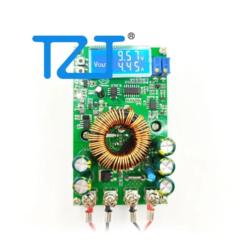 TZT WD3620 20A DC-DC 300W High Power 0-36V Adjustable Step-down Power Supply Module with Voltage/Current Display LCD