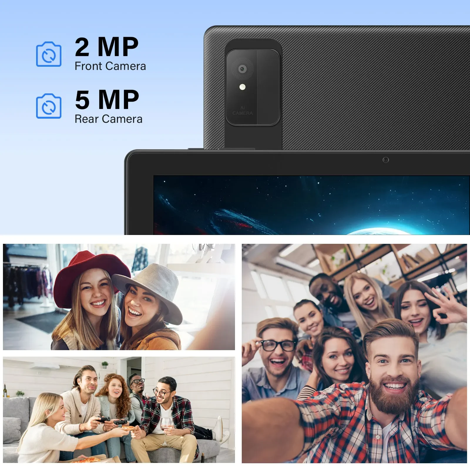 تابلت ANRY 2025 10.1 بوصة 5G Wifi A523 Android 15 8GB(4+4Expand) RAM + 64GB ROM IPS Display 5000Mah كاميرا مزدوجة ثماني النواة أجهزة لوحية