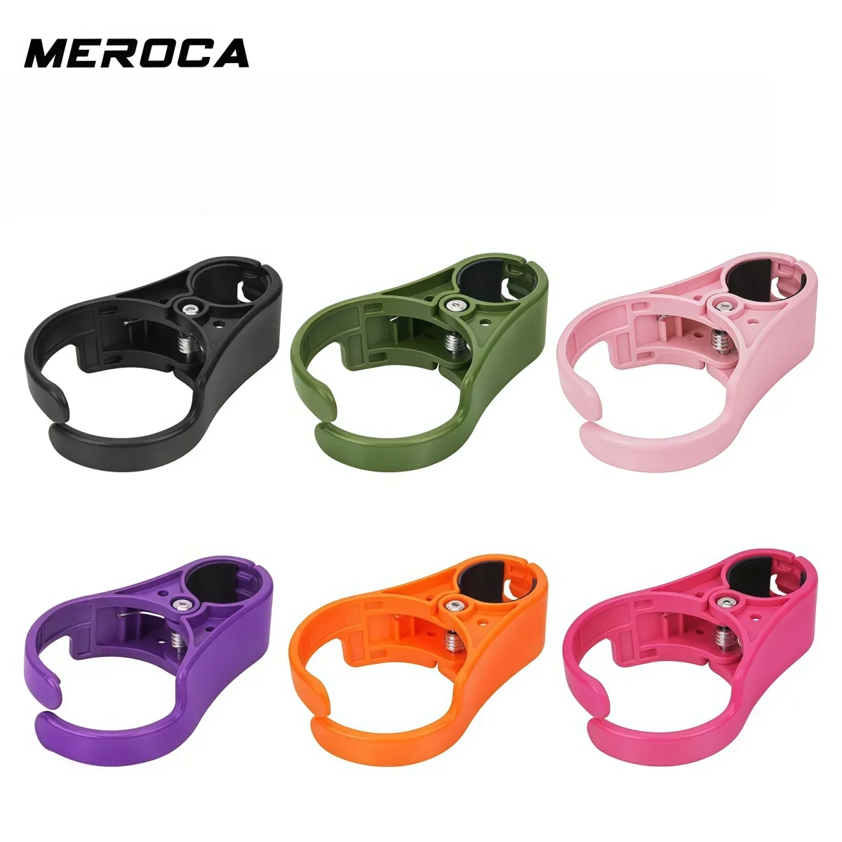 MEROCA Bicycle Quick-Release Cup Holder For Dahon / Brompton Folding Bike Bottle Cage - Fit 32-35mm Seatpost Black/Orange/Green - view 2