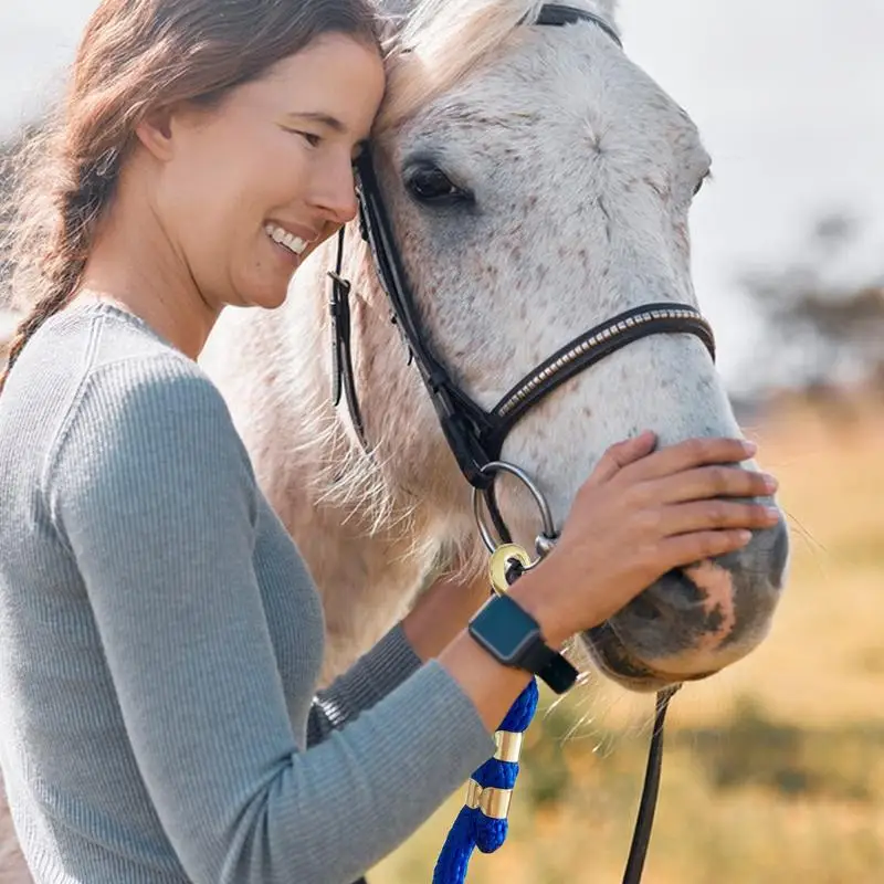 Corde de plomb pour l\'entraînement des chevaux, 6,5 pieds, avec gâchette, Bull Snap, pour une manipulation efficace, longue marche, équitation