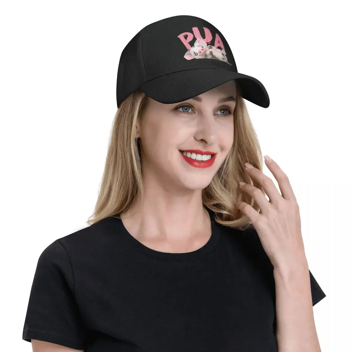 Adult Moana Pua The Pig Hat Casual Baseball Caps Polyester Dad Hat Trucker Worker Cap Breathable Sports Cap Summer image 5