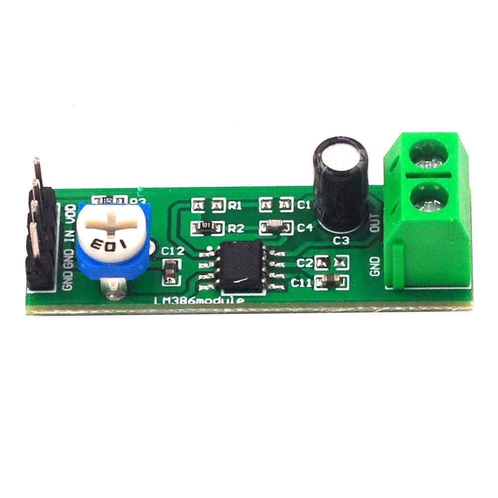 80 Pcs/pack LM386 Amplifier Board 20x Gain, Audio Power Amplifier Board, Mono, Audio, Power Amplifier Module