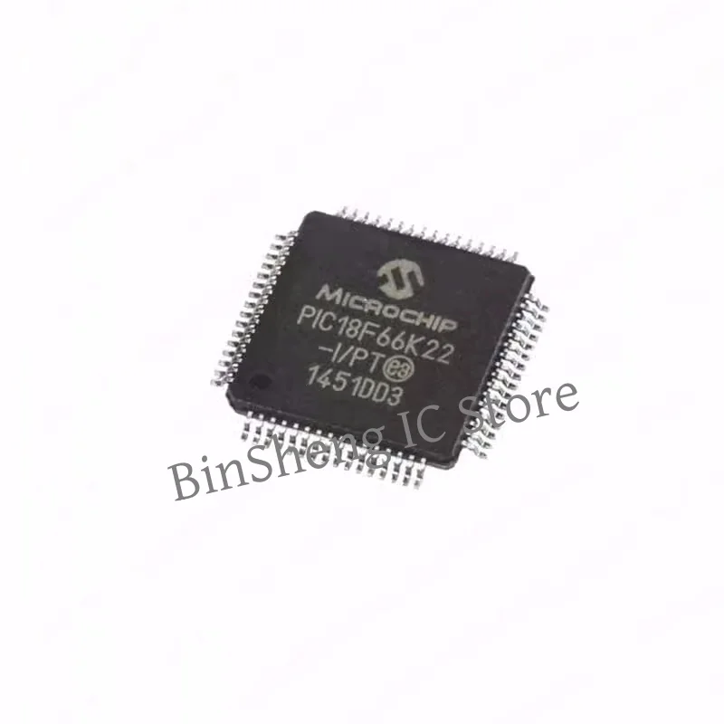 New original  PIC18F66K22-I/PT   TQFP64  Single chip microcomputer