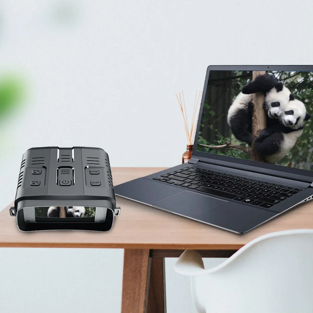 2.5K Night Vision Binoculars Infrared Night Vision Goggles 3” Large Screen 5X Digital Zoom Tactical Light for Camping Hunting