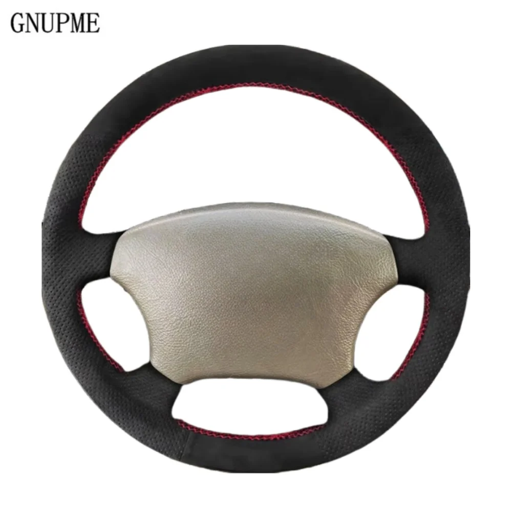 Car Steering Wheel Cover Trim Suede Leather Cover For Toyota Land Cruiser Prado 120 2004-2009 Tacoma 2005-2011 4Runner 2003-2009