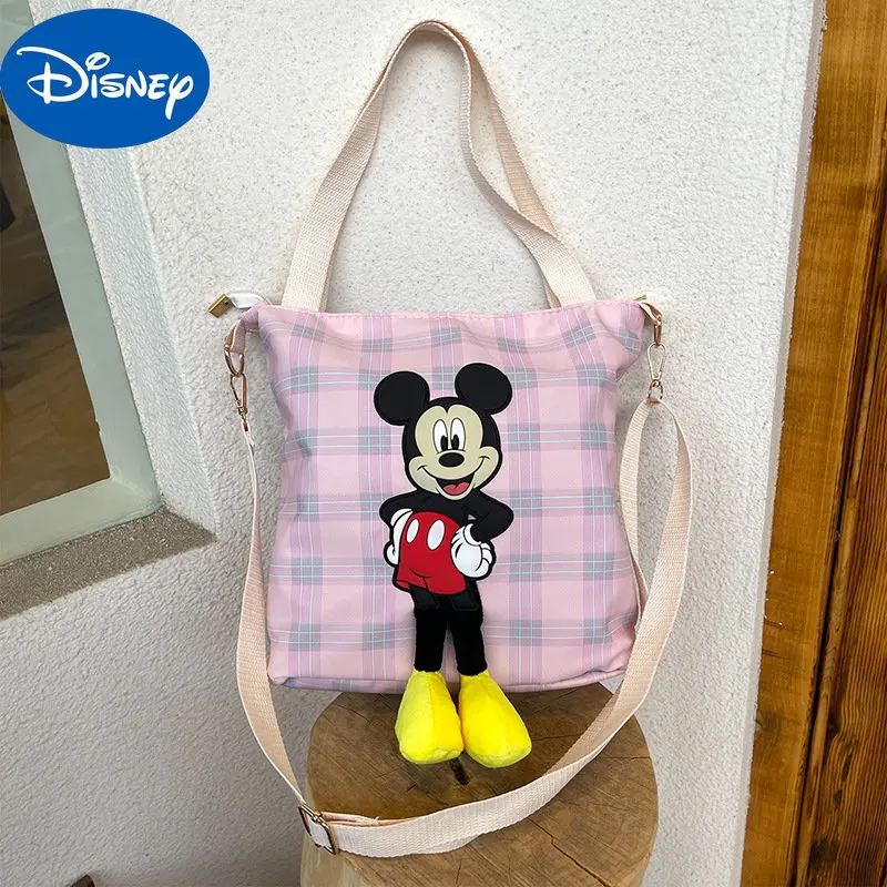 MINISO Disney 2023 New Cute Mickey Shoulder Bag Boys and Girls Messenger Bag Children's Leisure Handbag Tutorial Bag