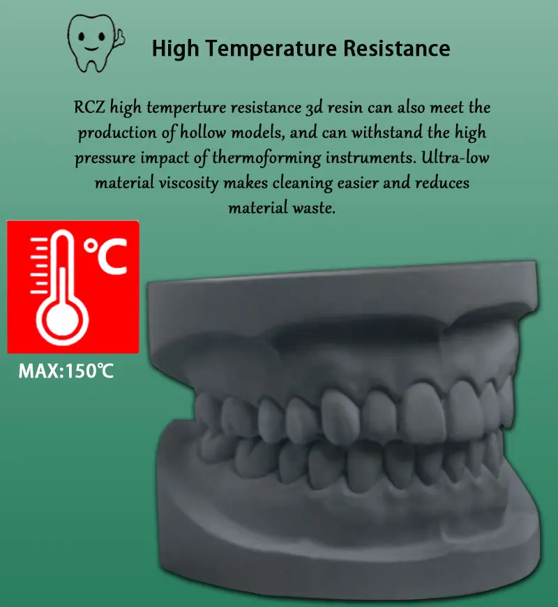 High Precision Bio Compatible A1/A2/B1 Color Crown and Bridge 3D Dentals Resins for LCD/DLP Printer