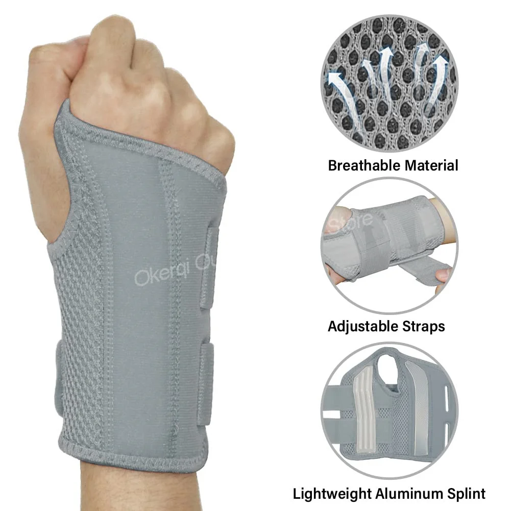 Orthopedic Wristband Wrist Guard Professional Carpal Tunnel Wrist Protector Hand Sprain Tendinitis Wrist Support Arthritis 1-2PC