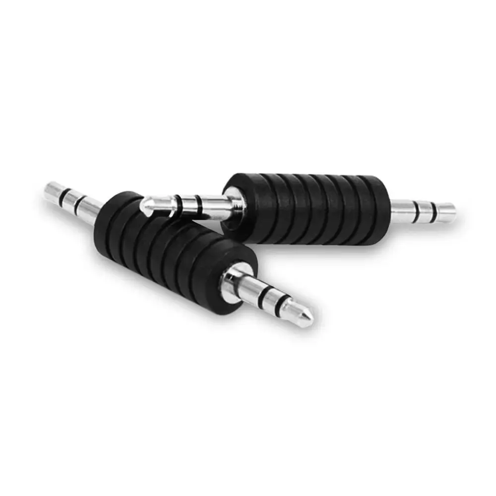 2 PCS 3.5MM to 3.5MM Audio Straight Jack  Adapter Durable Male to Male Audio Plug for Earphone Mobile Phone