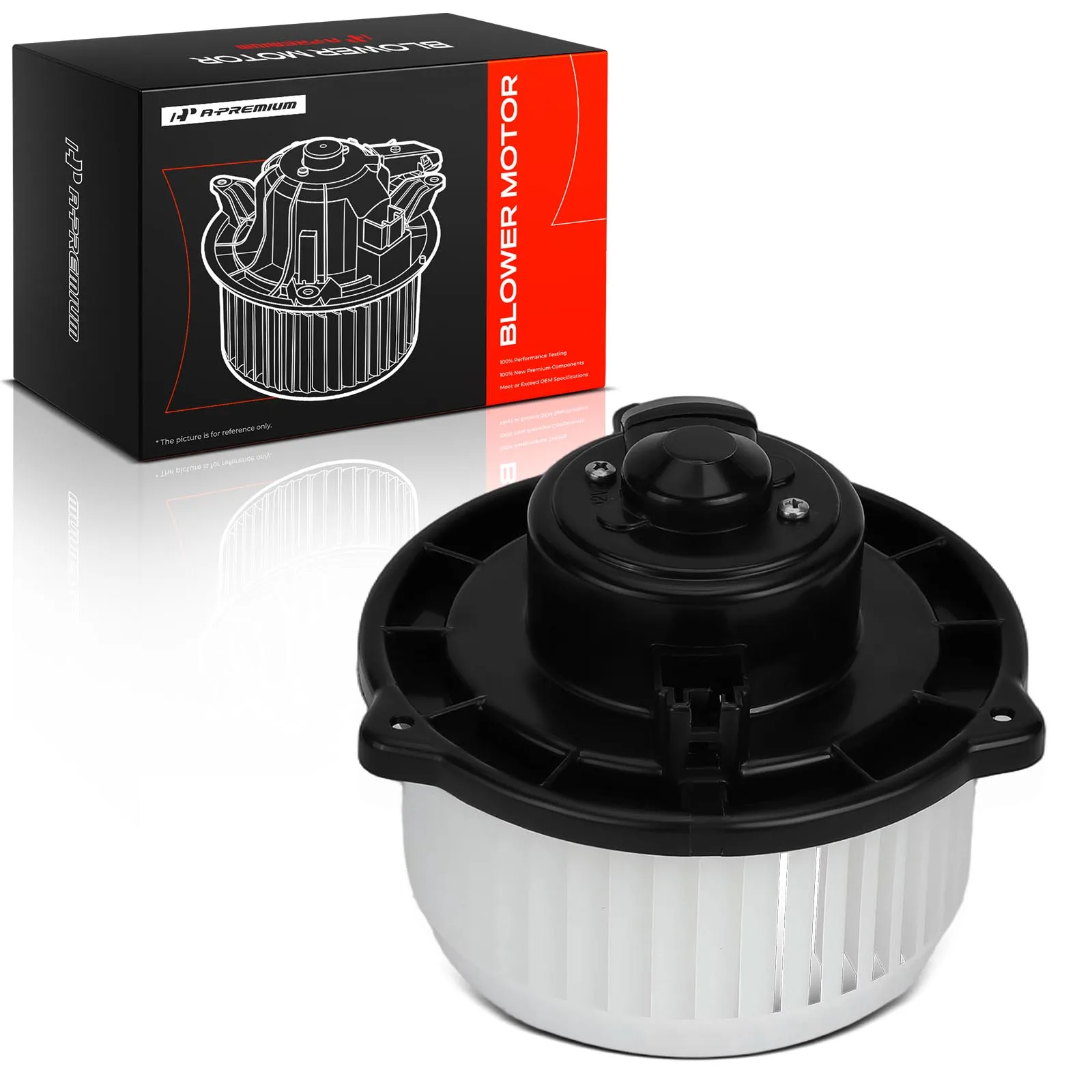 A-Premium Heater Blower Motor with Fan Cage for Saturn Relay 2005-2007 Buick Terraza 2005-2007 Pontiac Aztek 2001-2005 Montana