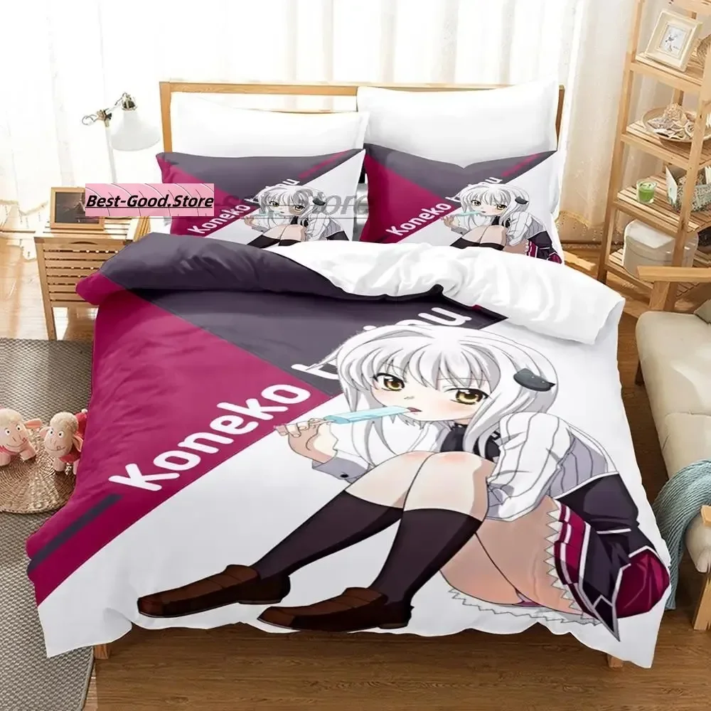 High School DXD Bedding Set Single Twin Full Queen King Size Bed Set Aldult Night Sleep Set Date A Live Nightlife Anime Cartoon