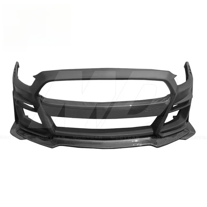 

for Ford Mustang 2015-2018 Shelby Gt500 Style Half Carbon Fiber Front Bumper