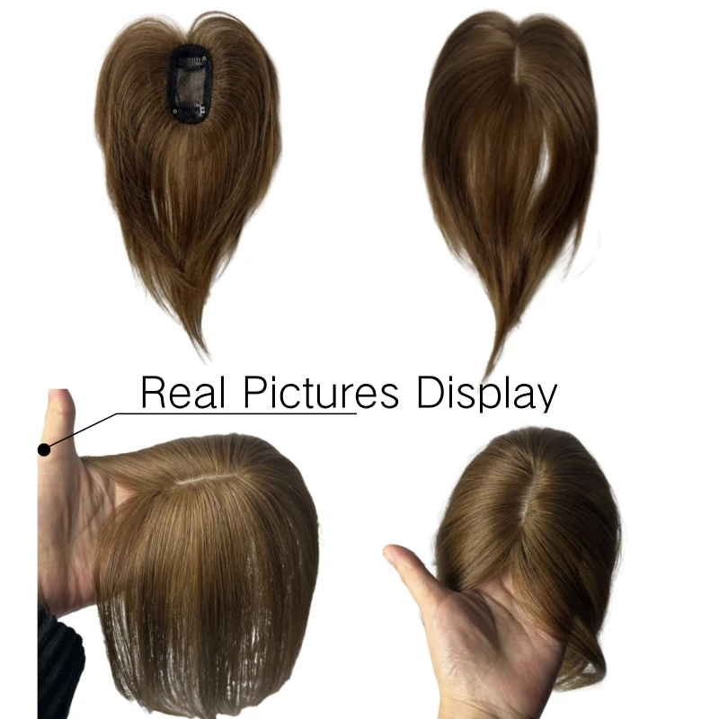 Satifresion 100% cabello humano con Clip en flequillo para mujeres, adelgazamiento del cabello, flequillo lateral fino curvo Natural 3D, flecos falsos fáciles de usar