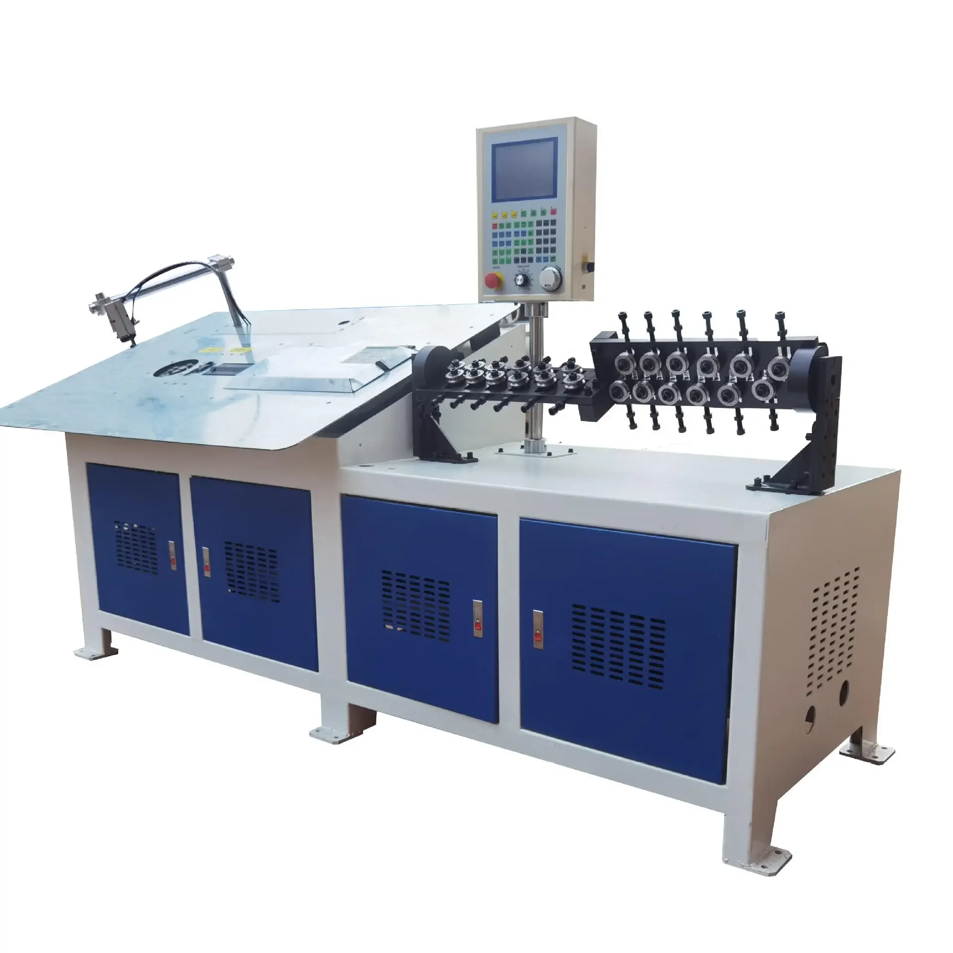 2D CNC Automatic Stainless Steel Iron Wire Flat Bar Frame Making Bending Butt Welding Machine with Welder Bender