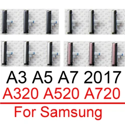 3pcs Power Volume Side knopf Für Samsung Galaxy A3 A5 A7 2017 A320 A520 A720 Telefon Gehäuse Rahmen Volumen power Seite Schlüssel Teile