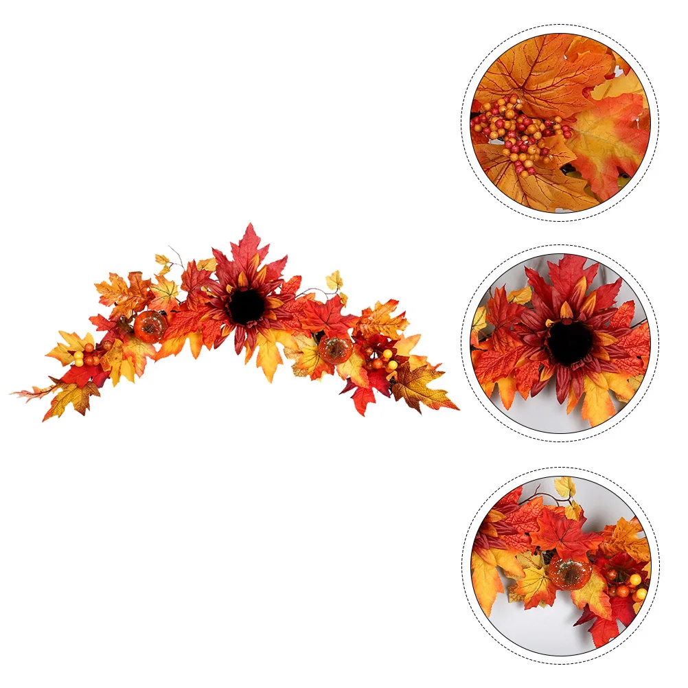 

1Pcs Sunflower Hanging Decor Stylish Door Wreath Pendant Perfect for Wedding Banquet Holiday Indoor Outdoor Home Decoration