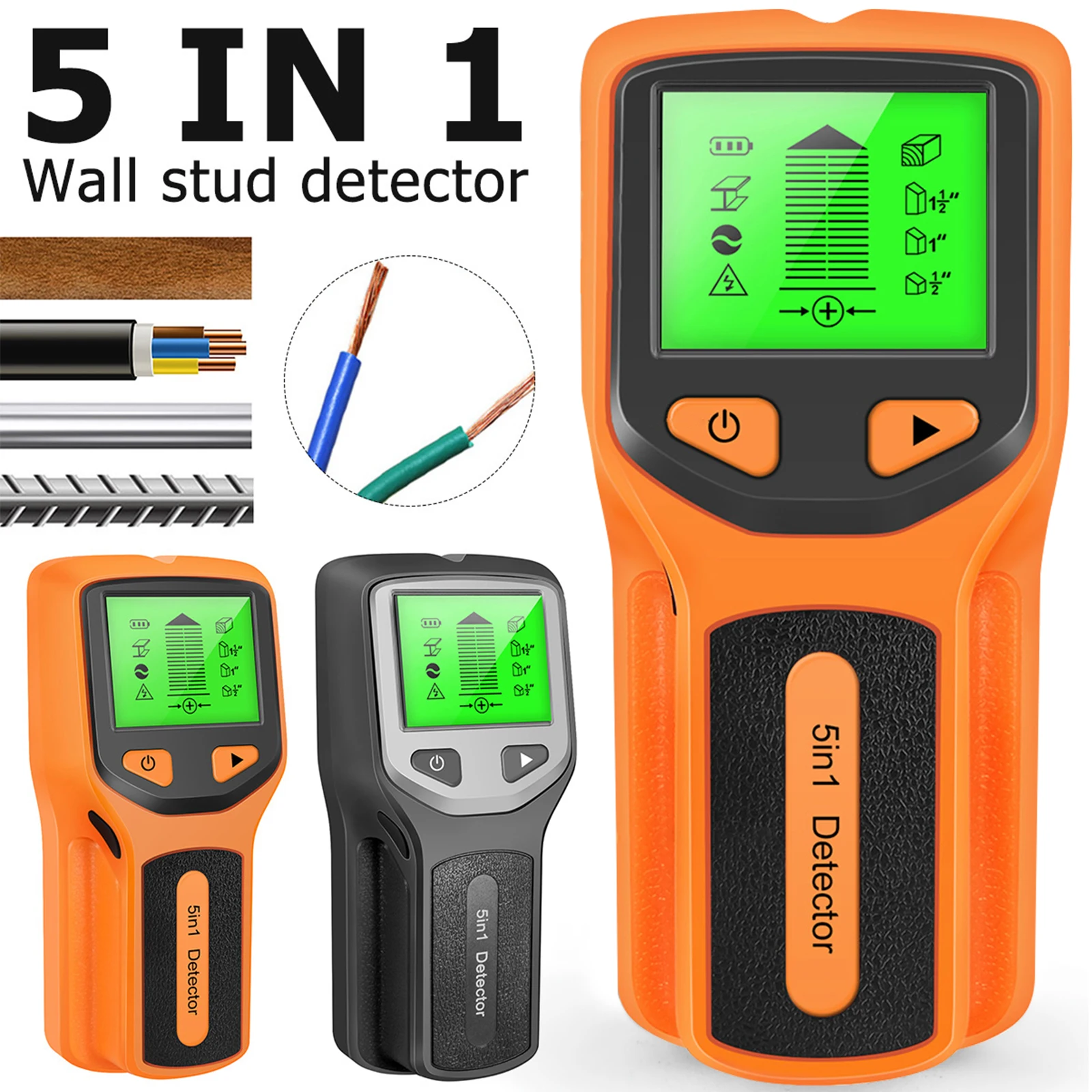 Stud Finder Wall Scanner 5 In 1 - 5 In 1 Stud Electronic Wall