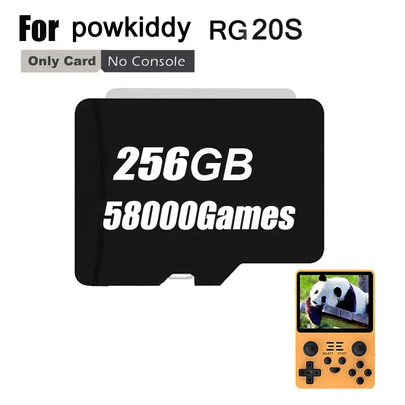 وحدة تحكم ألعاب محمولة باليد من PowKiddy ، بطاقة Mamory RGB20S ، بطاقة Sd ، بطاقة Tf ، ألعاب PSP ، 500 في 1 ، آلة ، ألعاب كلاسيكية ، 256G ، 900 ، 500 في 1