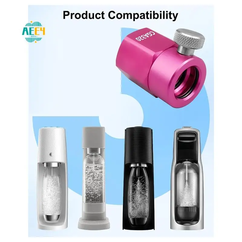 

AEE4-Replacement Adapter Quick Connect Pink, Tank Connector Kit For Standard Large CGA320