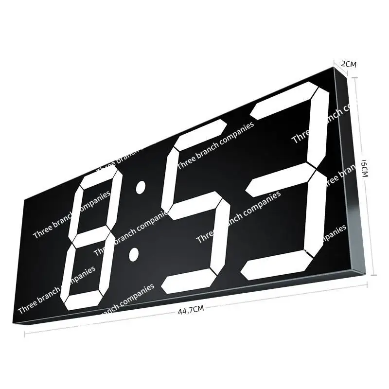 

Electronic Wall Clock Modern Minimalist Alarm Clock Vintage Home Decor Kitchen Large Wall Clock