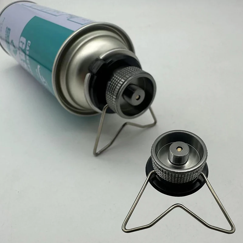 /KQM/Gas Butane Adapter with Bracket Gas  Head Conversion Adapter Nozzle Bottle Type Input Screw Type Valve Output