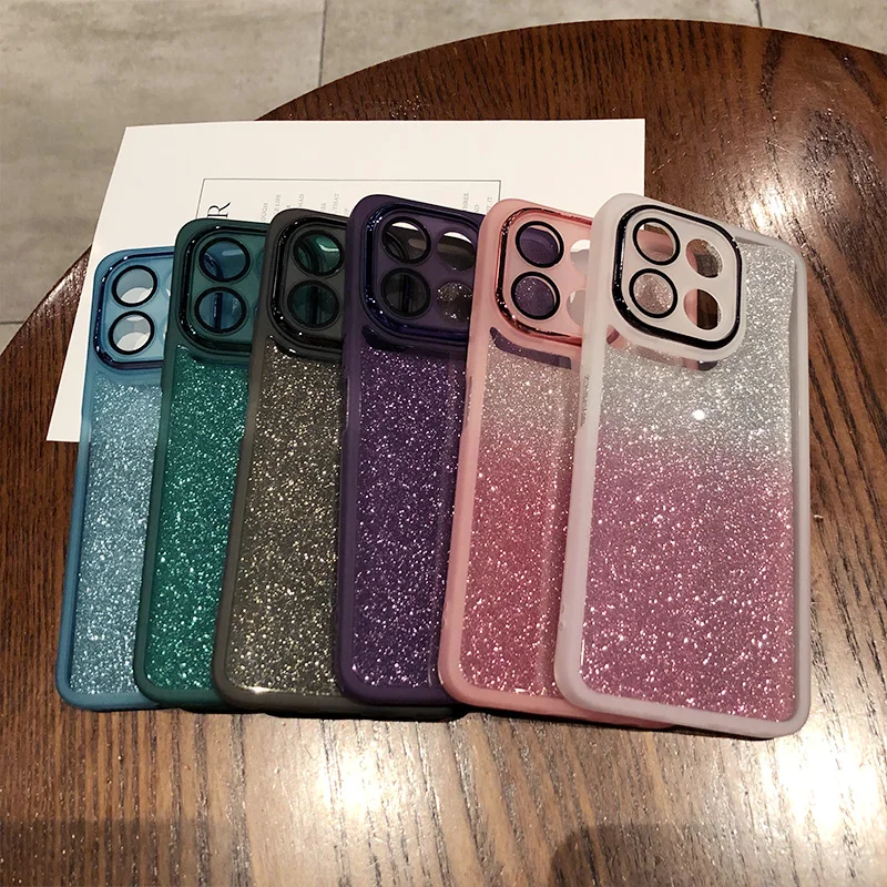 For HONOR X6B Case Glitter Plating Soft Silicone Cover for HONOR 200 PRO X8B X7B X9a X6A X8A X7A Lens Film Protection Back Caque