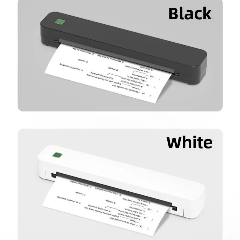 Stampante portatile senza fili per carta termica A4 2500mAh Trasferimento di tatuaggi Android e IOS per mini stampante portatile per auto da ufficio