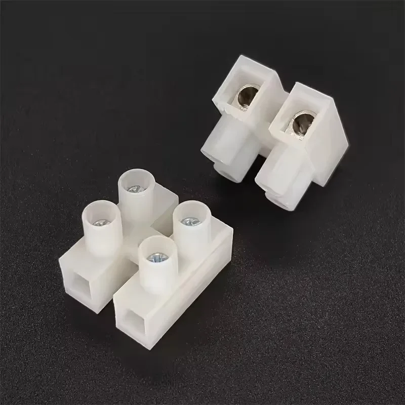 10Pcs 2P terminal block Plastic Wire Connector Screw Cable Connector Wire Connector Strip Ideal for Electrical Wiring Projects image 2