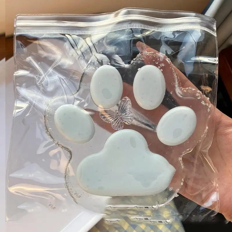 นุ่มบีบของเล่นเด็ก Cat PAW Shape Pinch Fidget ของเล่นช้า Rebound Pinch ของเล่นยืดหยุ่นบีบของเล่นสําหรับชายหญิงเด็กวัยหัดเดินผู้ใหญ่