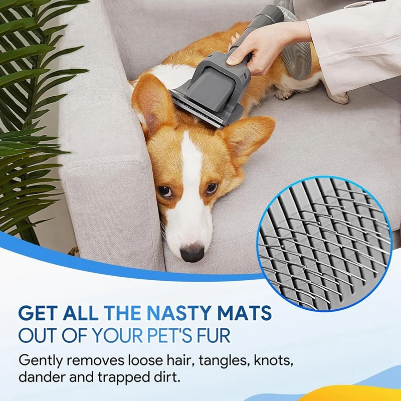 แปรงขนสุนัขสำหรับ Dyson V11 V10 V7 V8 V6สุนัขขนแปรงต่อสายยางและอะแดปเตอร์ชุดตัดแต่งขนสัตว์เลี้ยงเครื่องมือ921001-01ทนทาน