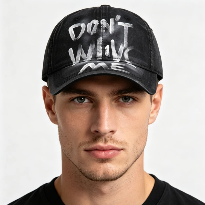 Baseball Cap for Men Women Cotton Soft Top Big Letters Printing Y2K Hip Hop Hats Unisex