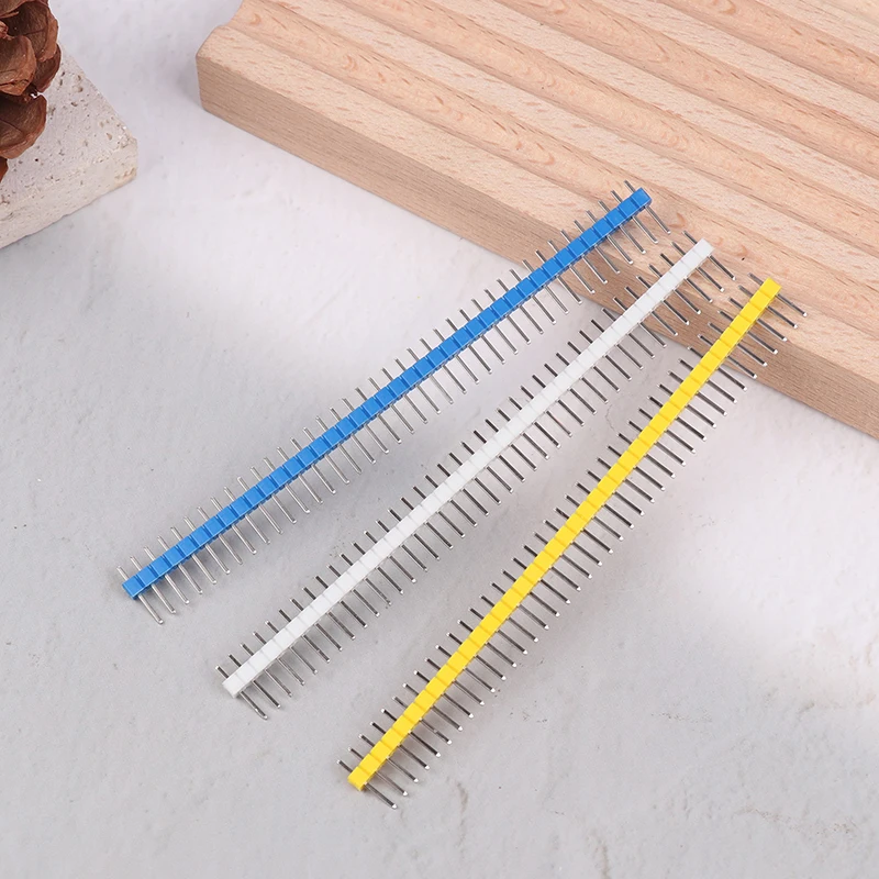 30 peças cabeçalho de pino quebrável kit de conector de cabeçote macho de fileira única ferramenta de tira de pino pcb