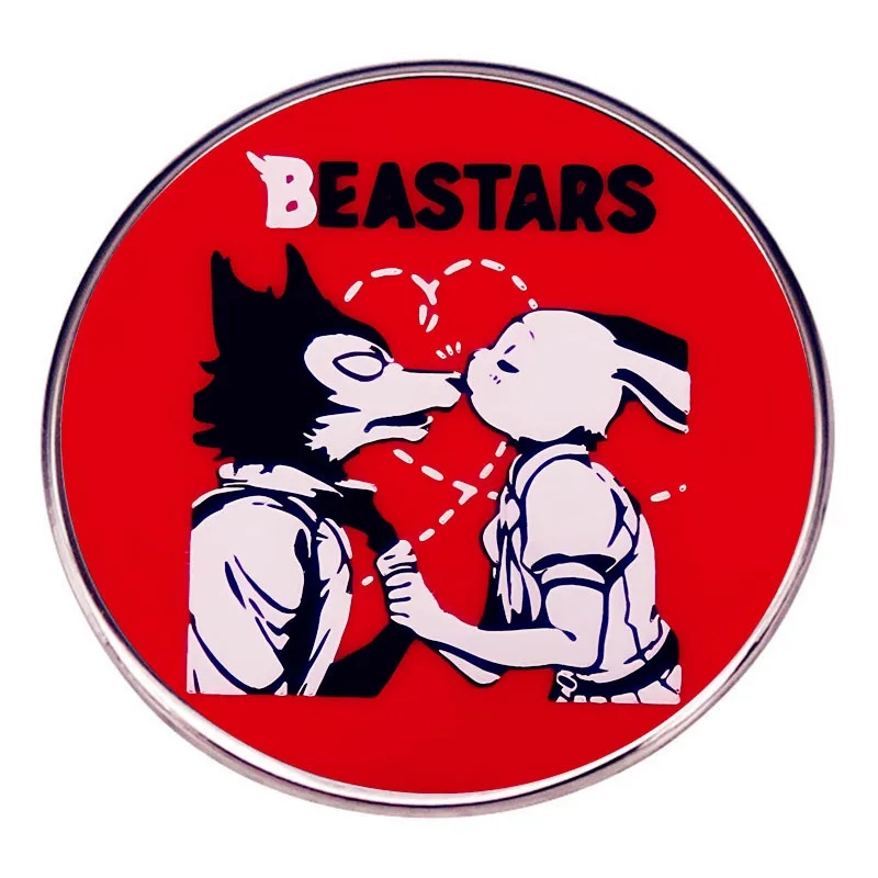 Anime Beastars Enamel Pins Legoshi Haru Lapel Badge Brooch Decoration Jewelry