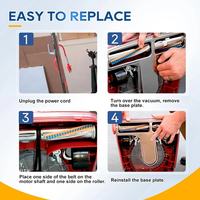 6PCS Vacuum Belt 30563B Round Vacuum Cleaner Belts Upright Vacuum Belt For Sanitaire Eureka Vacuum Cleaner Style RD