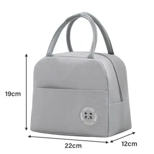 Mittagsbeutel Kinderthermische Isolation, große Kapazität, Picknick -Lebensmittel -Aufbewahrungsaufbewahrung, Kinderbox -Tasche, Feste Farbe 6 Hauptverkaufstelen -Hintergrund 12L - №6