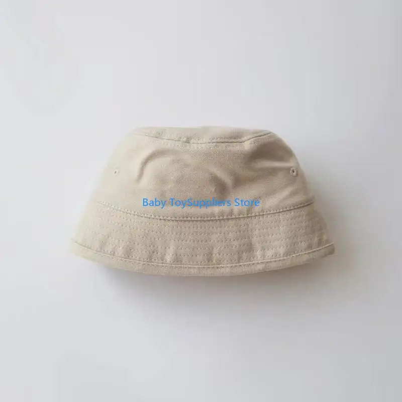 

R1WF Breathable Kids Hat Infant Bucket Hat Sun Protective Panama Baby Headgear