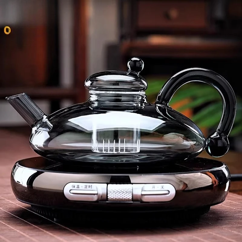 Electric ceramic stove teapot set, special for making tea in the new high-end glass pot for home use