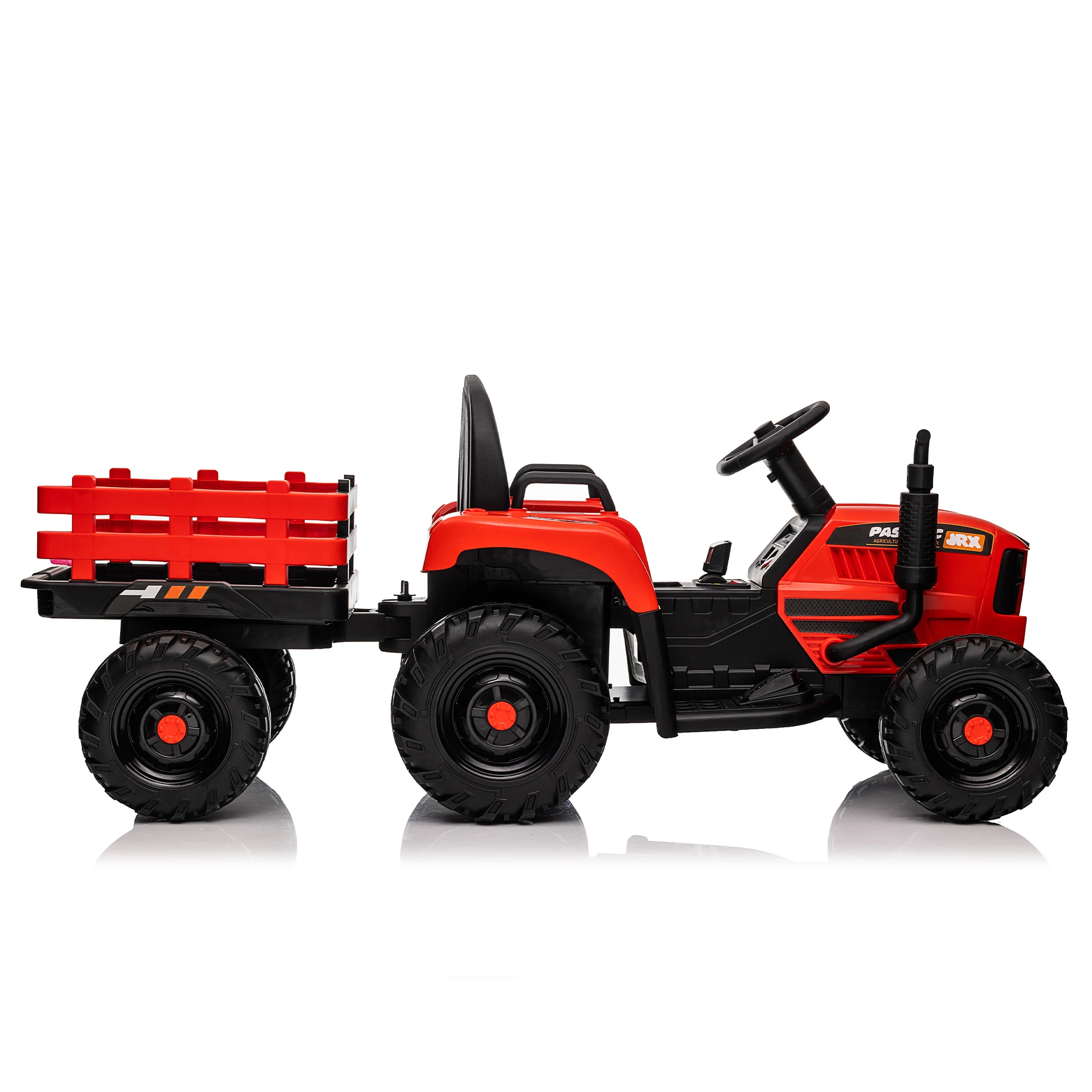 24V 400W Kids Ride-On Tractor + Trailer Toys Car Parent Remote 3-Speed LED USB/MP3/Bluetooth Power Display 2-Point Belt ﻿