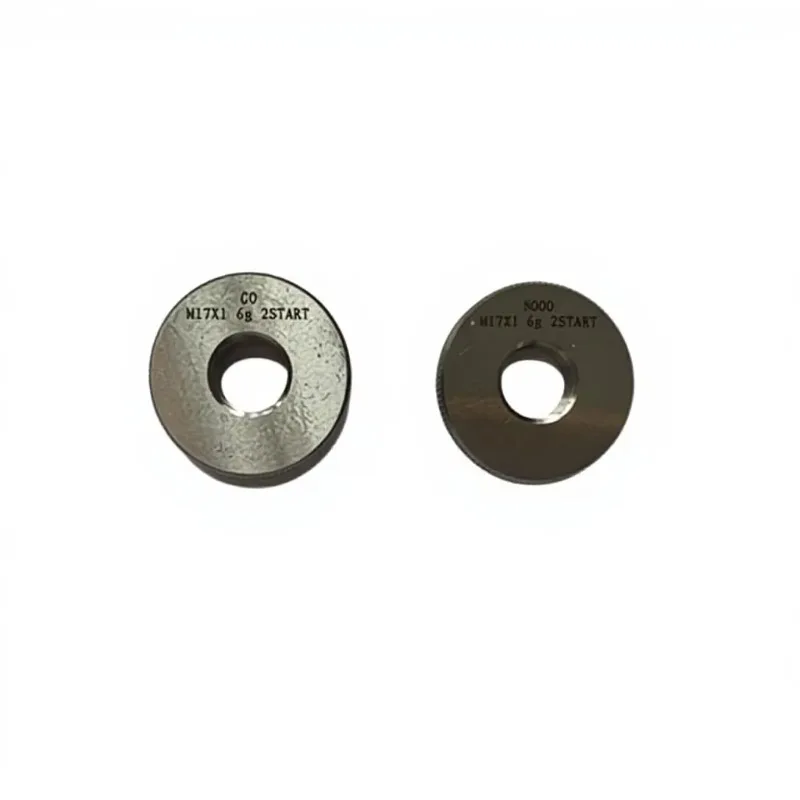 High Quality M17 X1 6g 2Start Thread Ring Plain Gauge Go Nogo GCr15 High Accuracy 0.05