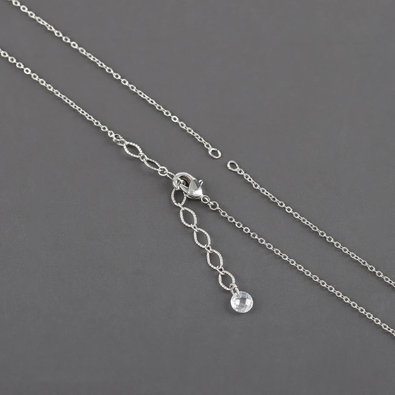 assoonas, M1111, DIY-Kette mit Karabinerverschlüssen, 18k Gold rhodiniert, Kupfer, REACH-konform, nickelfrei, Halskette für Frauen, 1 Stück/Lot – Detail 1