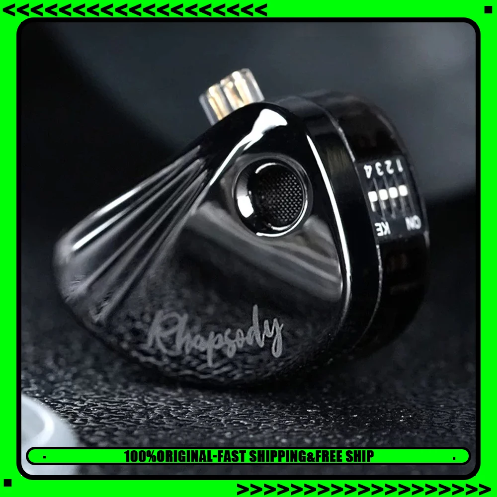 CCA Rhapsody Wired Headphones 8mm High Performance Moving Coil Esports Headset Flexible Adjustment Of Four Speed Switch Gifts