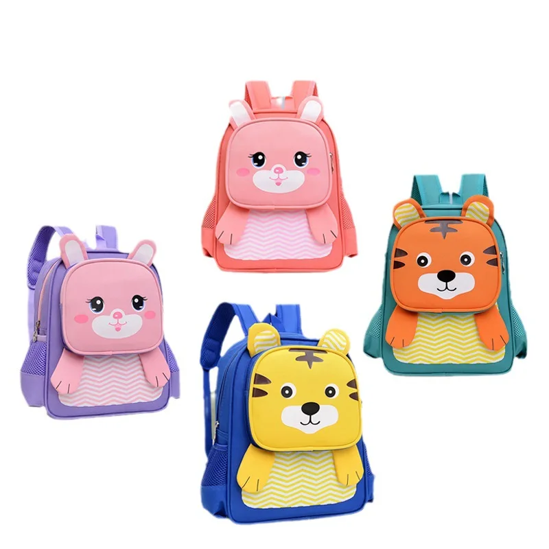 School Backpacks For Girls Cartoon Pink Bag Children Nylon Bagpack Kids Satchel Pupil Student Bookbag Kindergarten Mochila