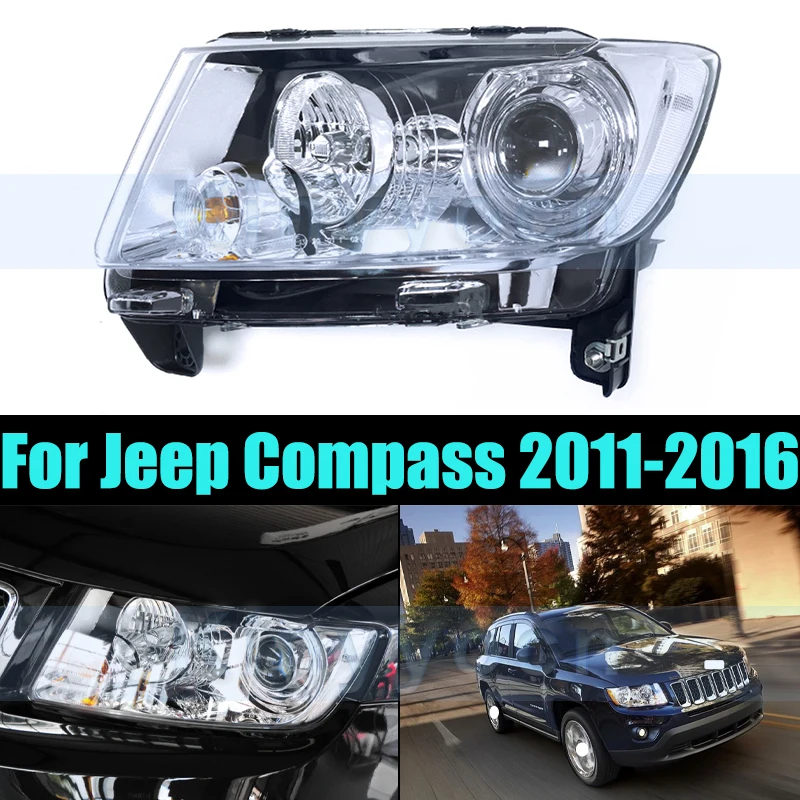 

Headlight Head Light Lamp For Jeep Compass 2011-2016 Front Bumper Headlight Headlamp