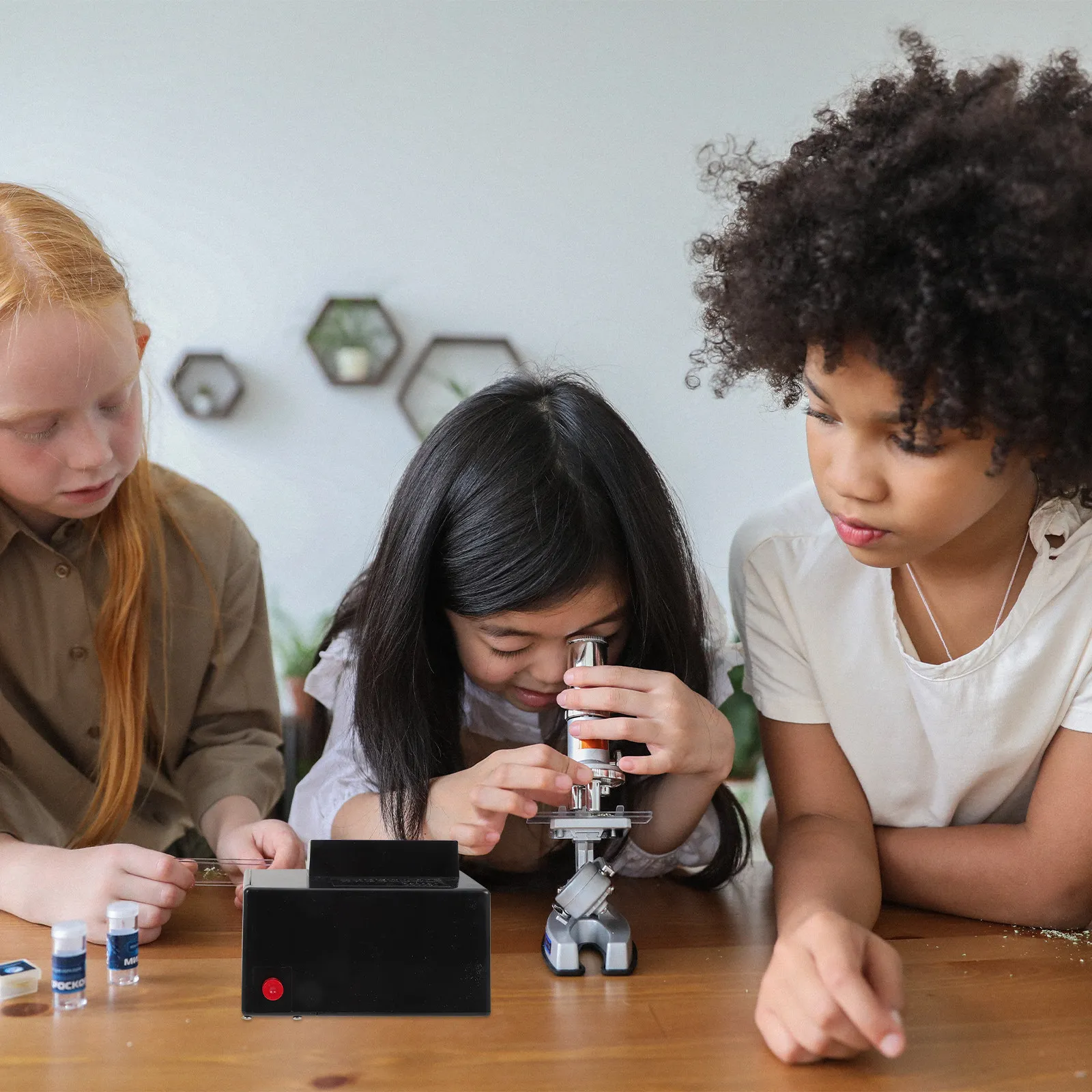 

Набор для химических экспериментов: Учебное лабораторное оборудование для школ, простое в использовании, пластик.